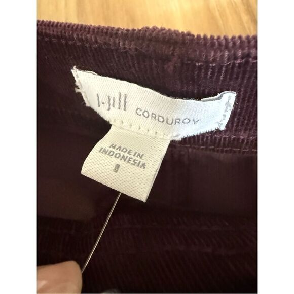 J Jill NWT Slit-Hem Corduroy Skirt sz 8 - Picture 5 of 11